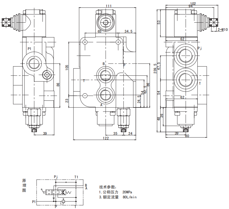 hydraulic p80 valve
