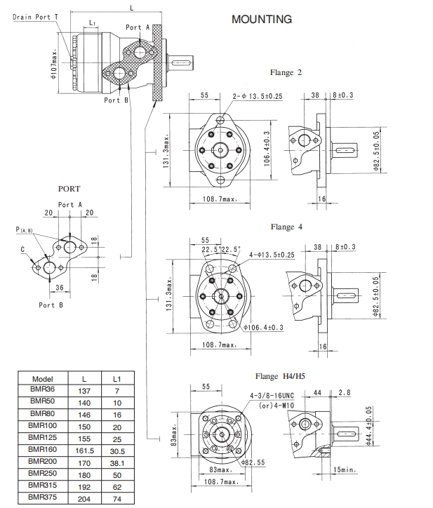 BMR hydraulic motor 