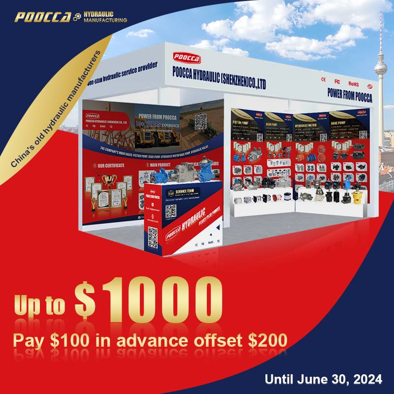 Hydraulic Pump Show Coupon POOCCA